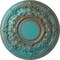 Ekena Millwork Jackson Ceiling Medallion (Fits Canopies up to 13 1/2"), 32 3/4"OD x 2 1/2"P, Copper Green Patina CM32JACGS - alternate 1